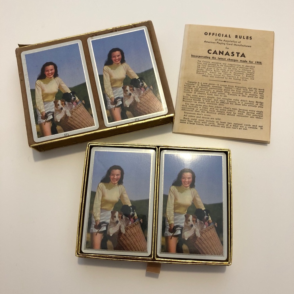 ✨ New vintage Congress playing cards decks Canasta